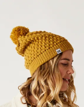 Abby Pom Beanie: Wood