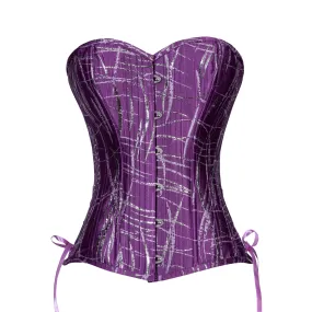 Abstract in Purple Overbust, Slim Silhouette, Regular ** PHOTO SAMPLE, ONLY SIZE 22M IS AVAILABLE