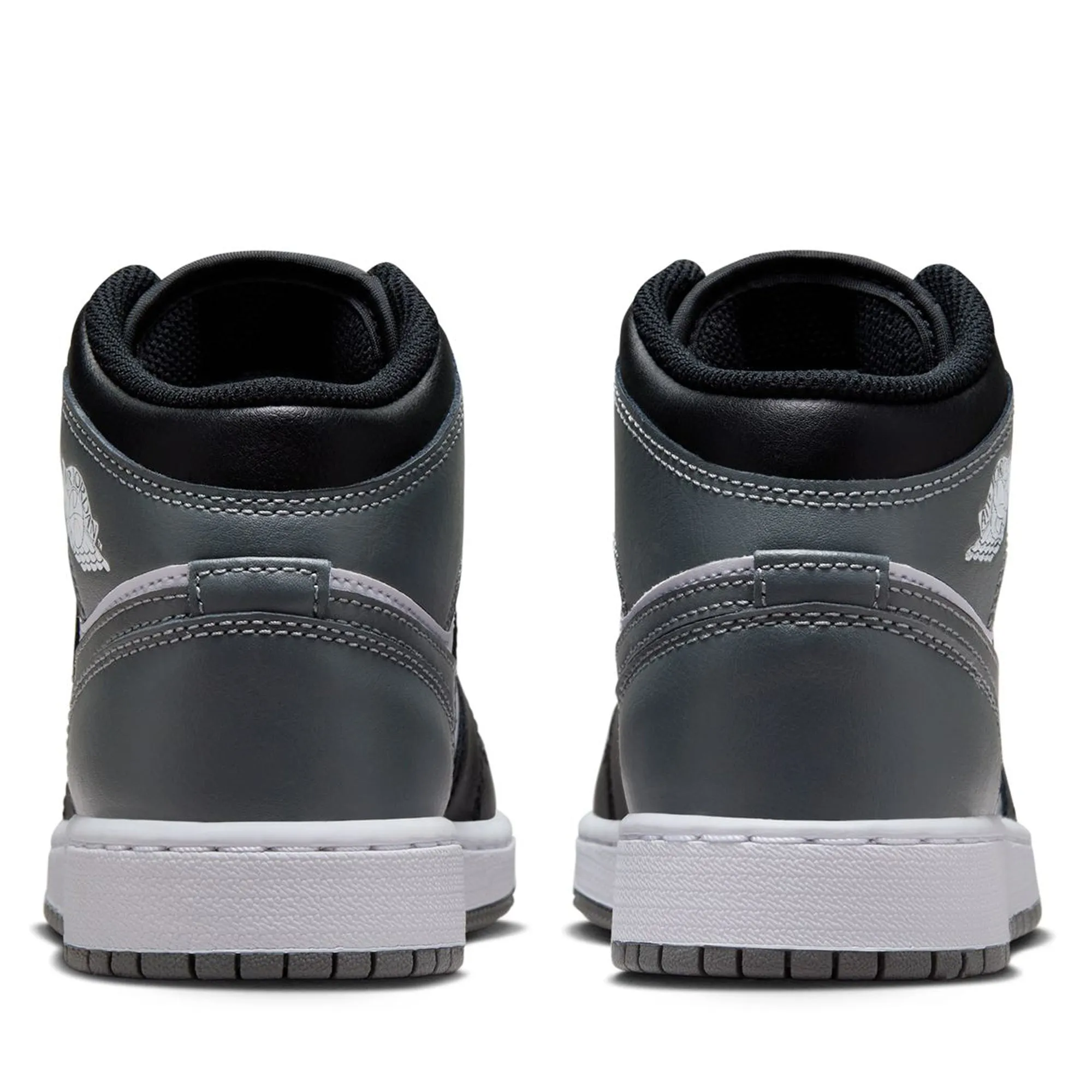 Air Jordan 1 Mid (GS) - Black/Iron Grey