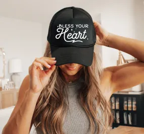 Bless Your Heart Black Trucker Hat