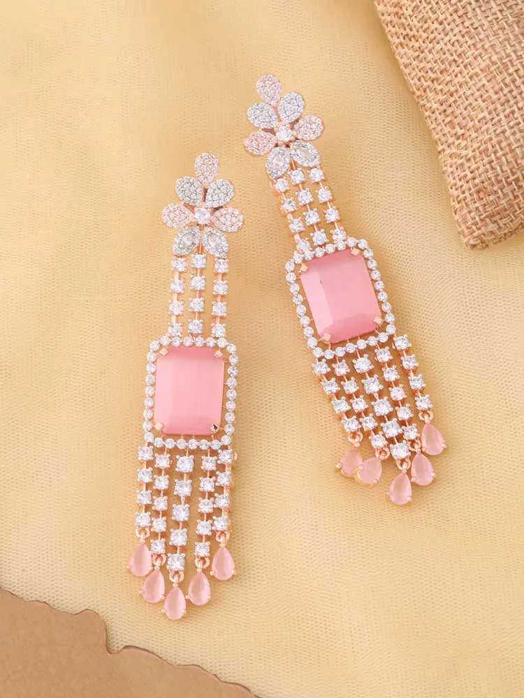 Blush Marine Zirconia Danglers