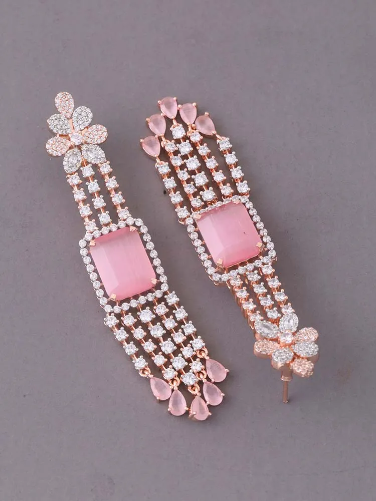 Blush Marine Zirconia Danglers