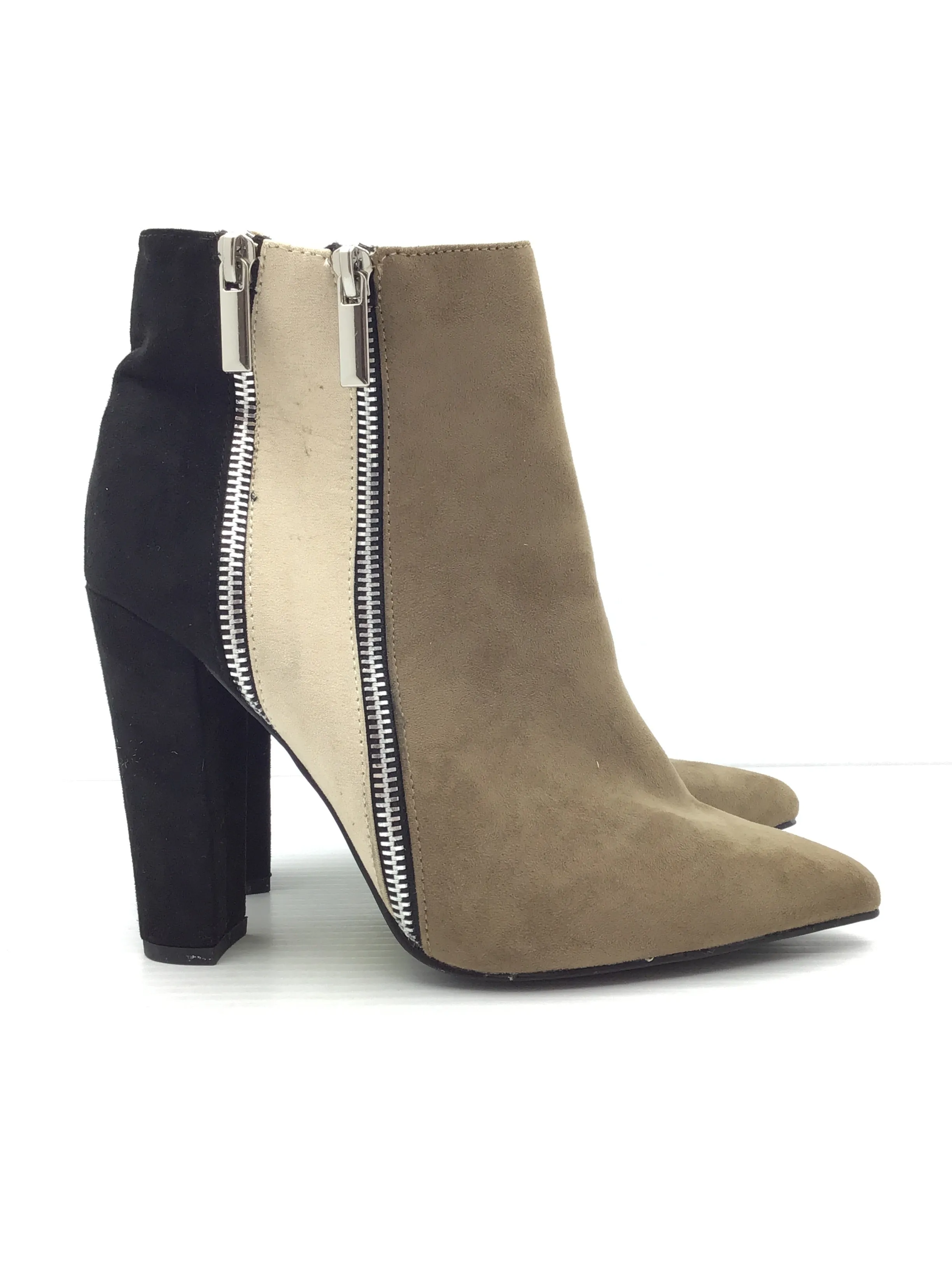 Boots Ankle Heels By Just Fab  Size: 8