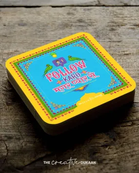 Creative Social Media Coasters - Set of 2