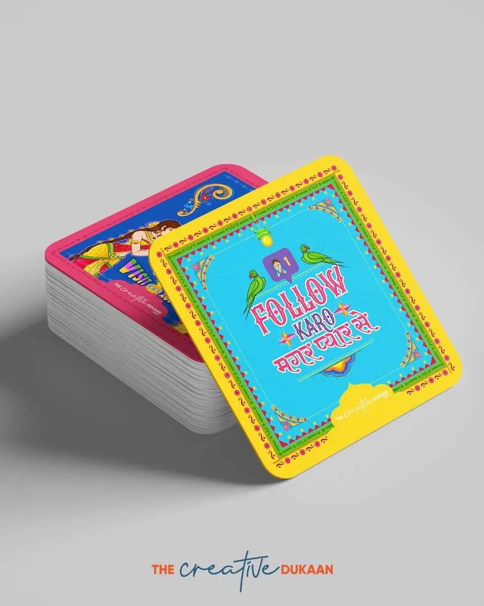 Creative Social Media Coasters - Set of 2