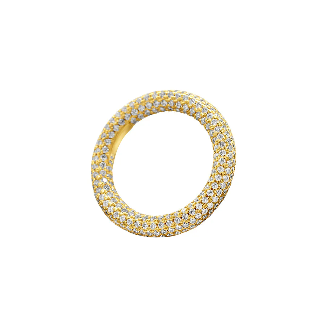 Crystal Eternity Rounded Band Ring