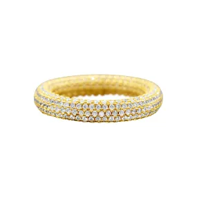 Crystal Eternity Rounded Band Ring