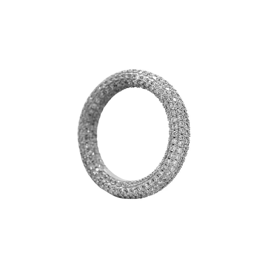 Crystal Eternity Rounded Band Ring