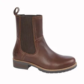 Dark Brown Leather High Ankle Twin Gusset Country Boot