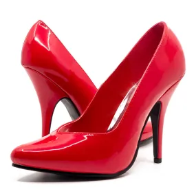 Ellie Shoes 5" Heel Patent Pump - Red