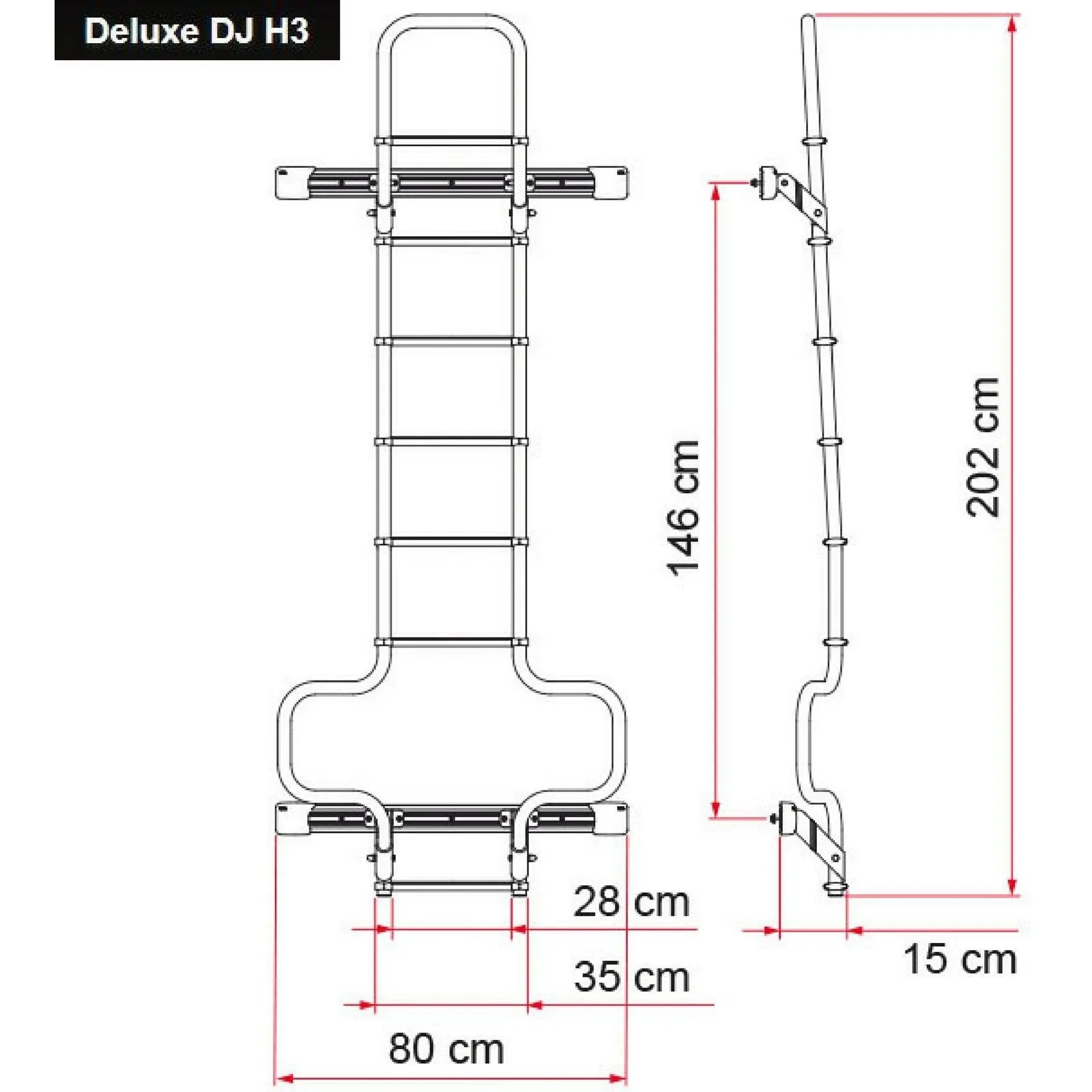 Fiamma Deluxe DJ Van Ladder