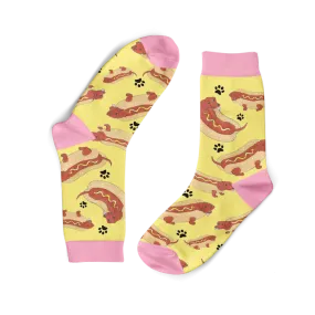 Funky Sock Co Bamboo Socks - Sausage Dogs in Buns