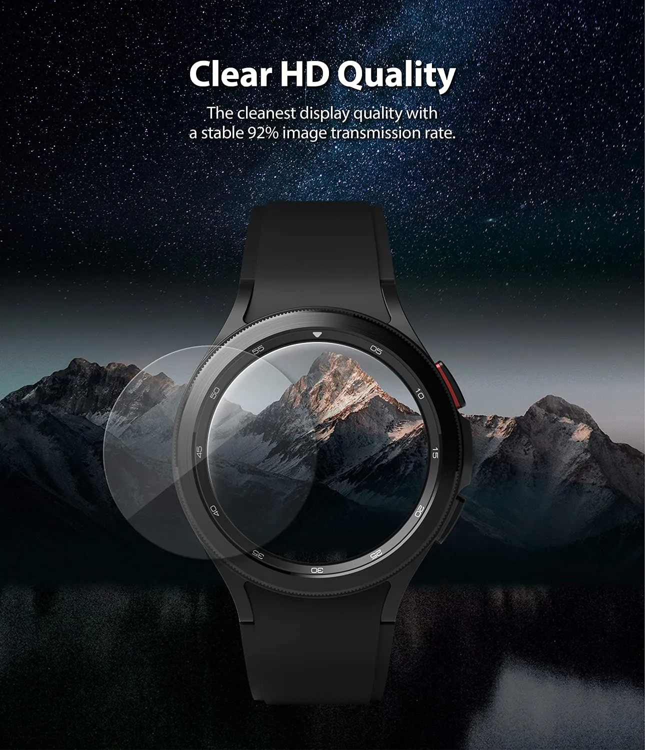 Glass [4 Pack] Compatible with Samsung Galaxy Watch 4 Classic 46mm