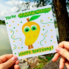 Greeting Card You are Mango, Happy Birthday Cards for Girlfriend Wife Husband Boyfriend Best Friend, Postcard Gift for Kids