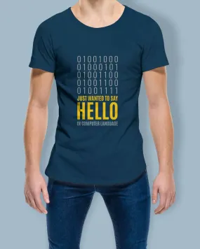 Hello in Binary - Half Sleeve T-shirt