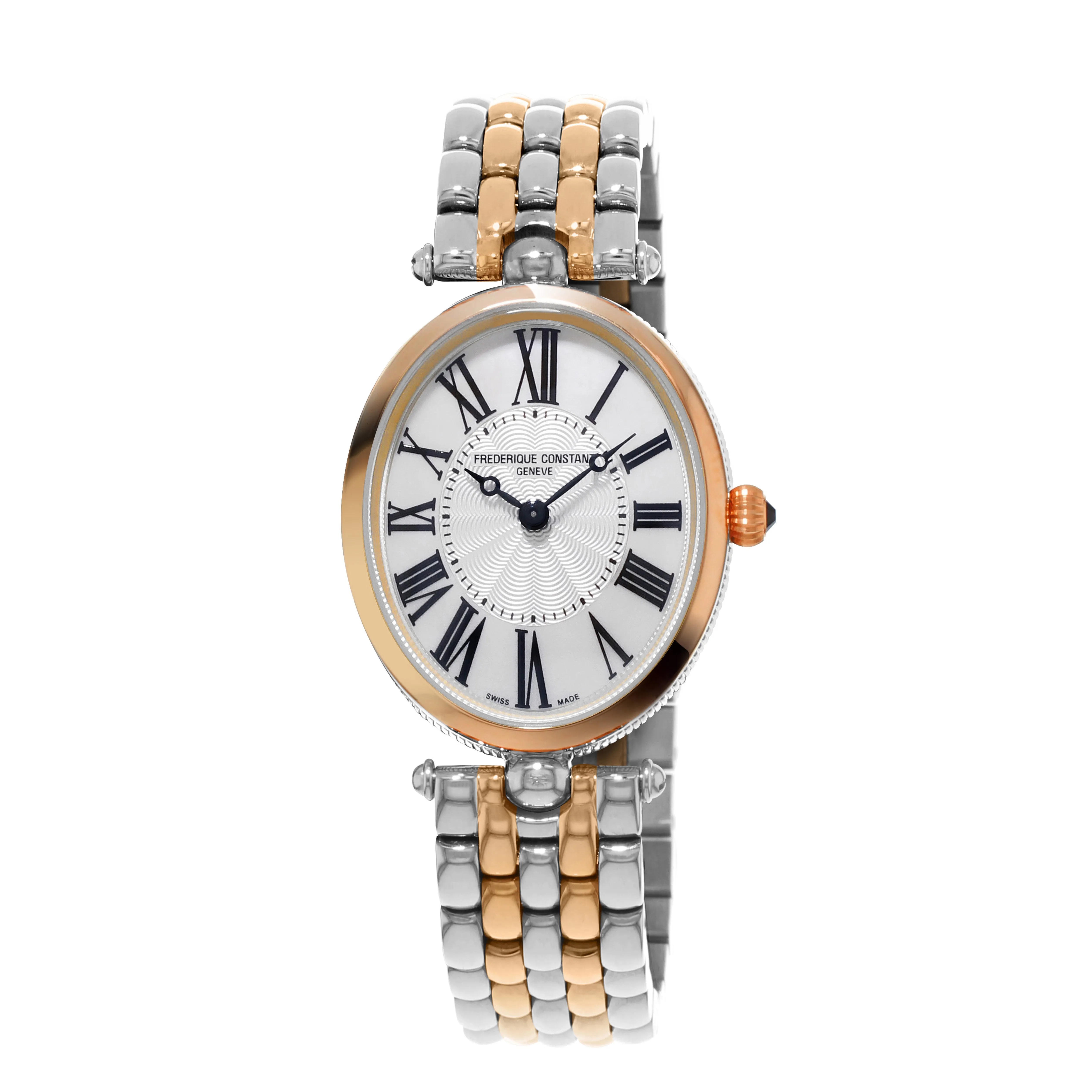 Ladies Bi-Colour Art Deco Oval Watch