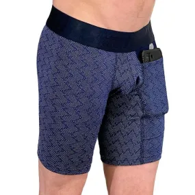 Long Boxer MAO Sports Boxer With Cell Pocket Phone Navy 1111.39 2