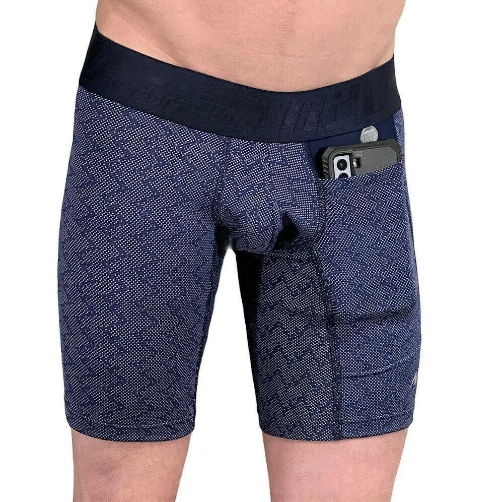 Long Boxer MAO Sports Boxer With Cell Pocket Phone Navy 1111.39 2