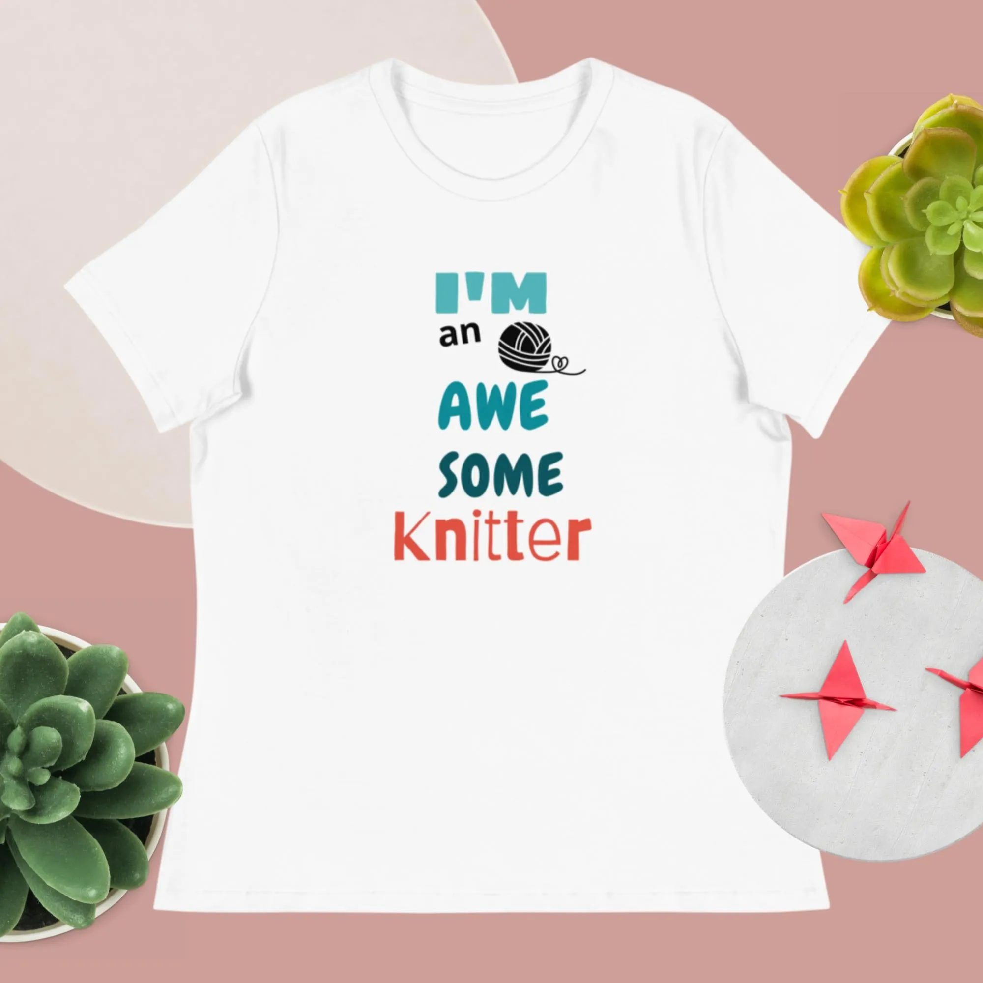 New! Awesome knitter t-shirt