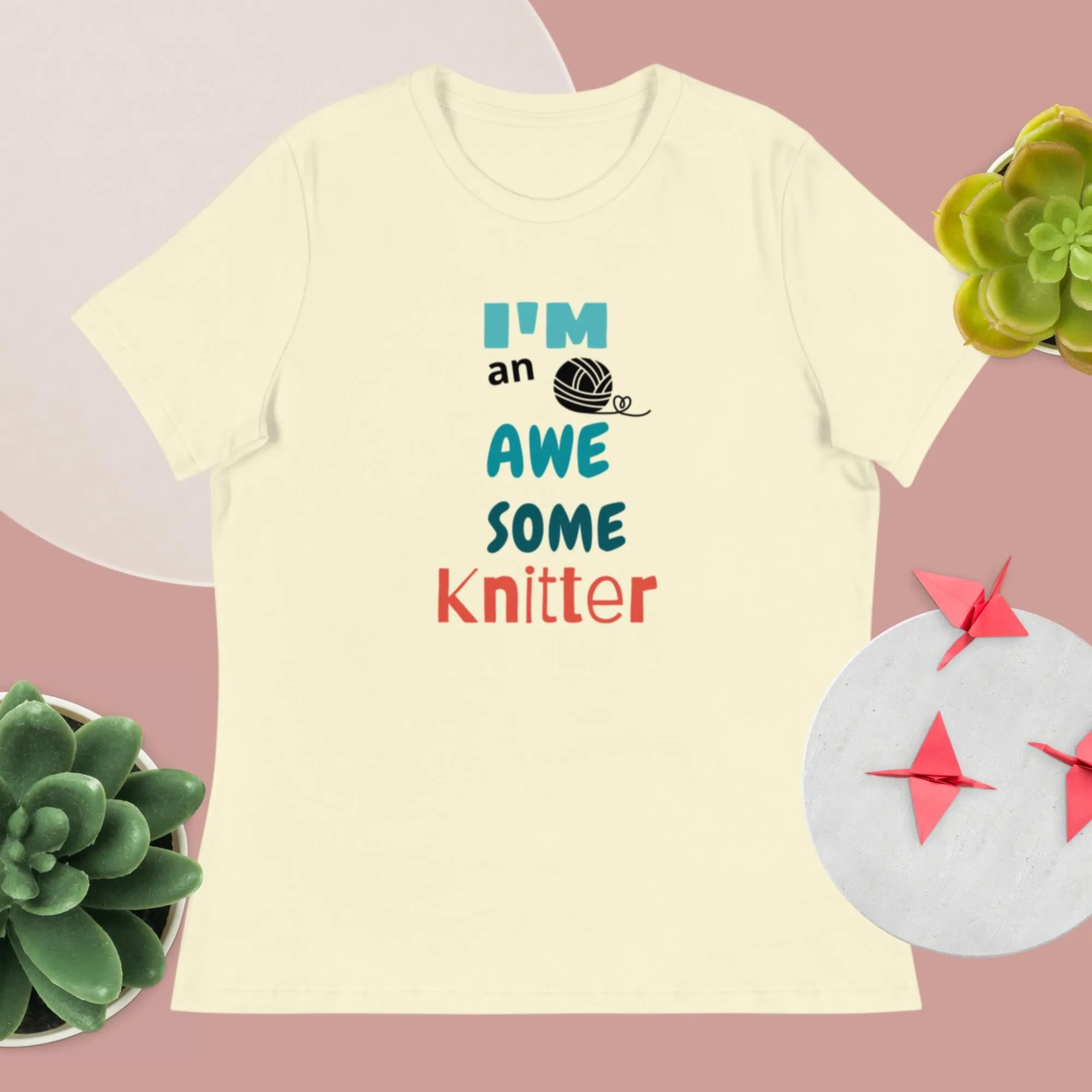 New! Awesome knitter t-shirt