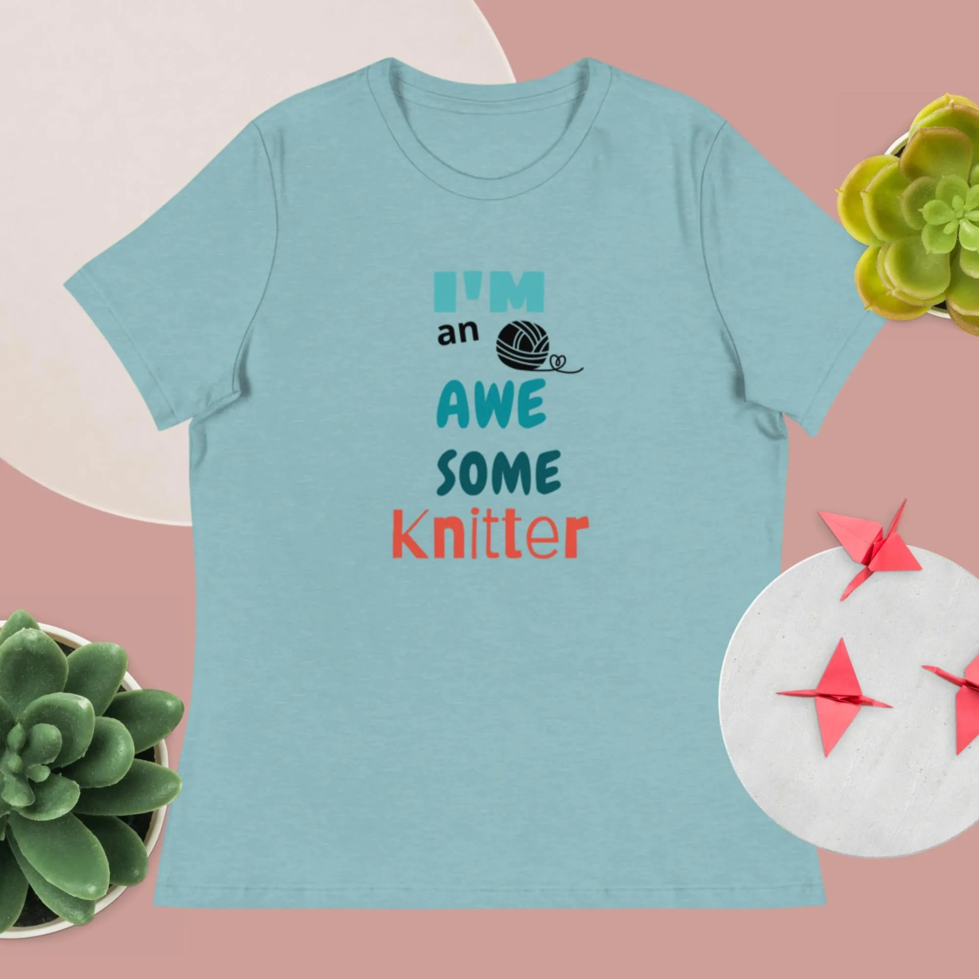 New! Awesome knitter t-shirt