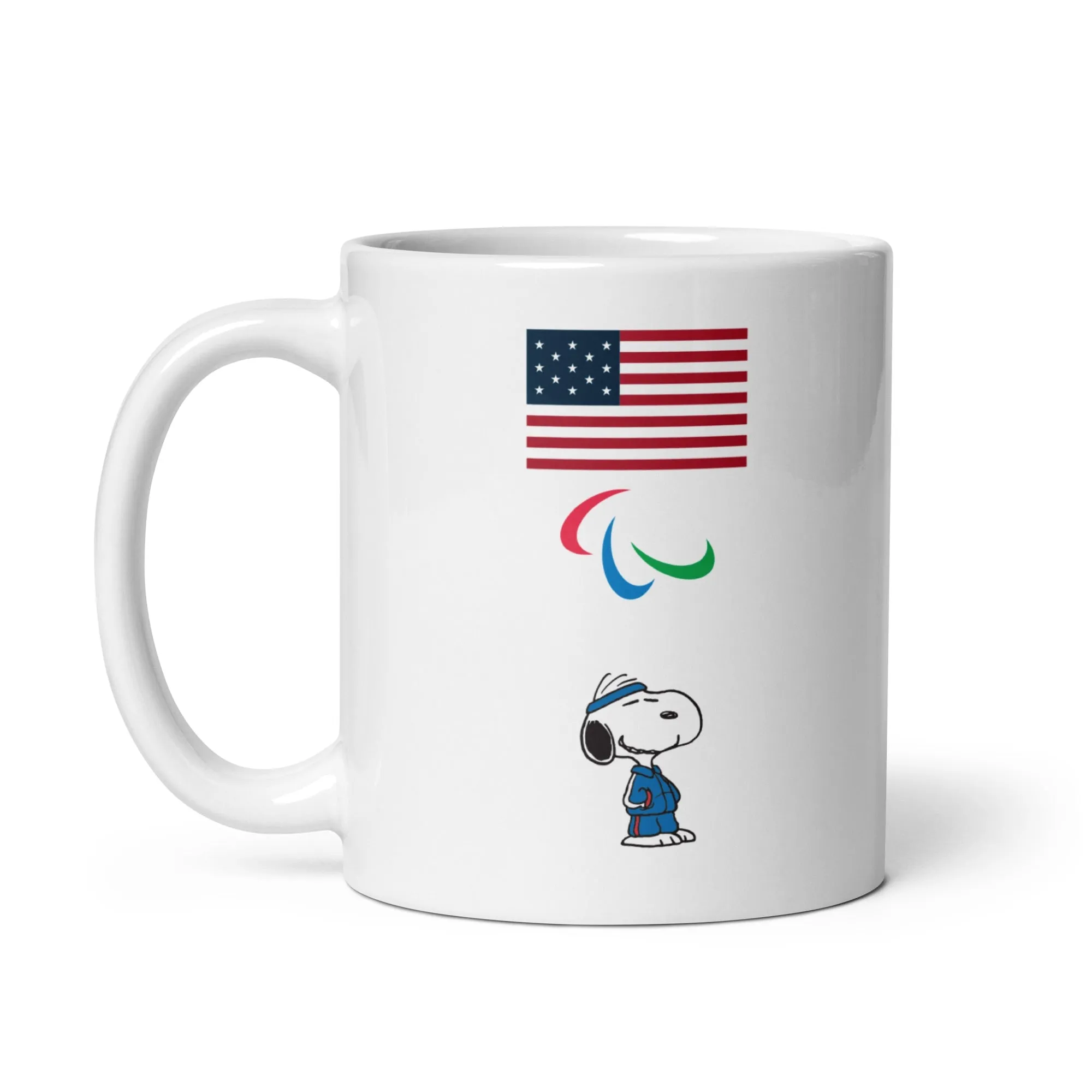 Peanuts Snoopy Team USA Flag White Mug