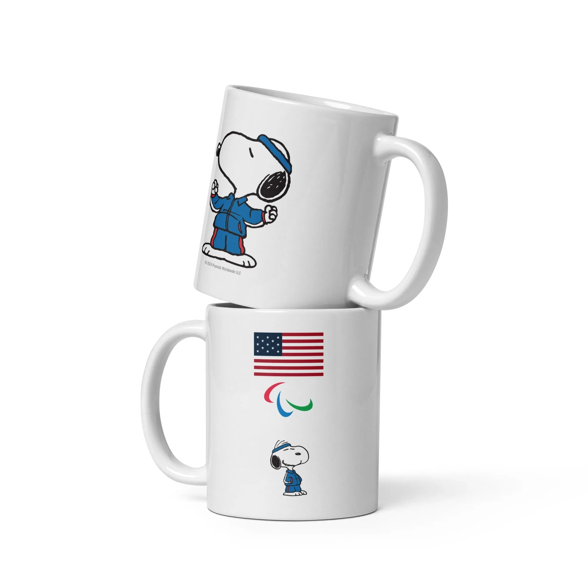 Peanuts Snoopy Team USA Flag White Mug