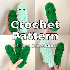 Pickle Plushie Crochet Pattern (Digital Download)