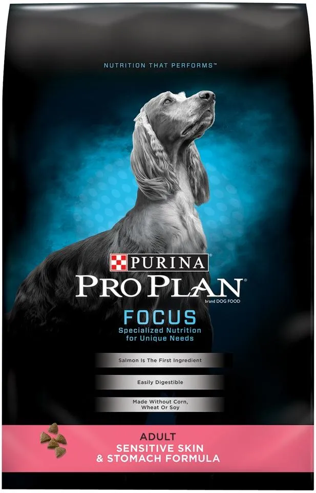 Purina Pro Plan Focus Sensitive Skin & Stomach Formula Salmon & Rice Formula Dry Dog Food