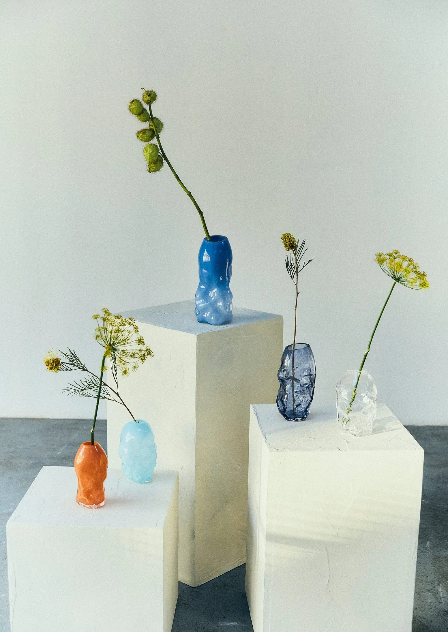 Rosie Stonham Large Membrane Vase | Soft Blue