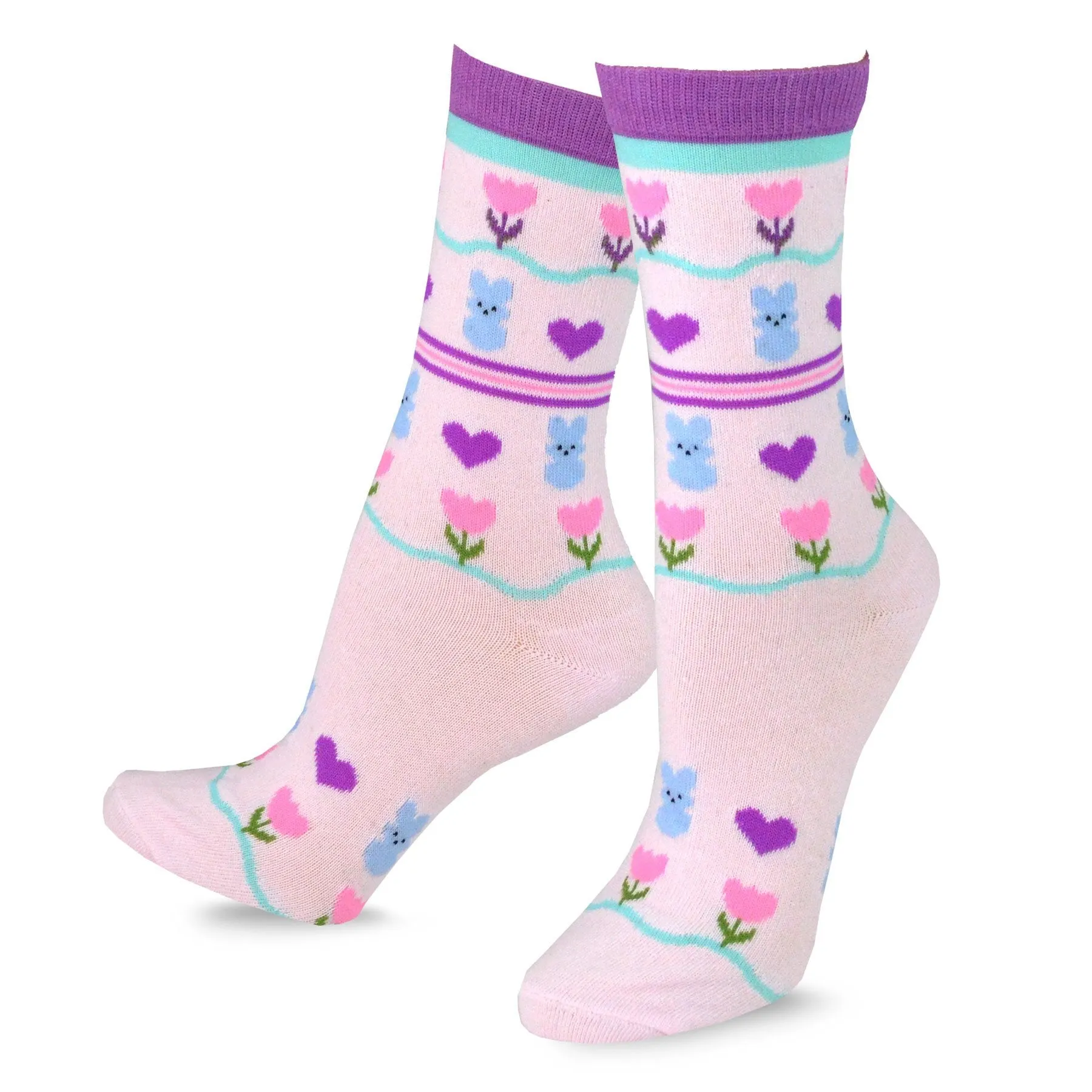 TeeHee Socks Women's Easter Cotton Crew Assorted 6-Pack (12056)