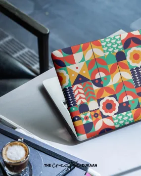 Unique Laptop Skin With Scandinavian Print Pattern